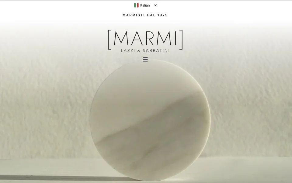 Anteprima del sito Marmi Lazzi & Sabbatini, marmisti dal 1975 realizzato da Virally